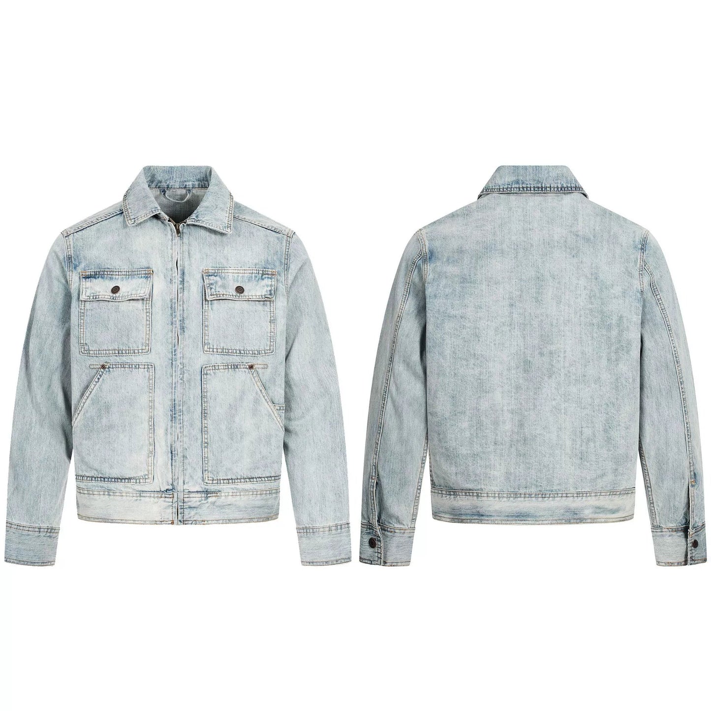Fashionable denim sports casual jacket